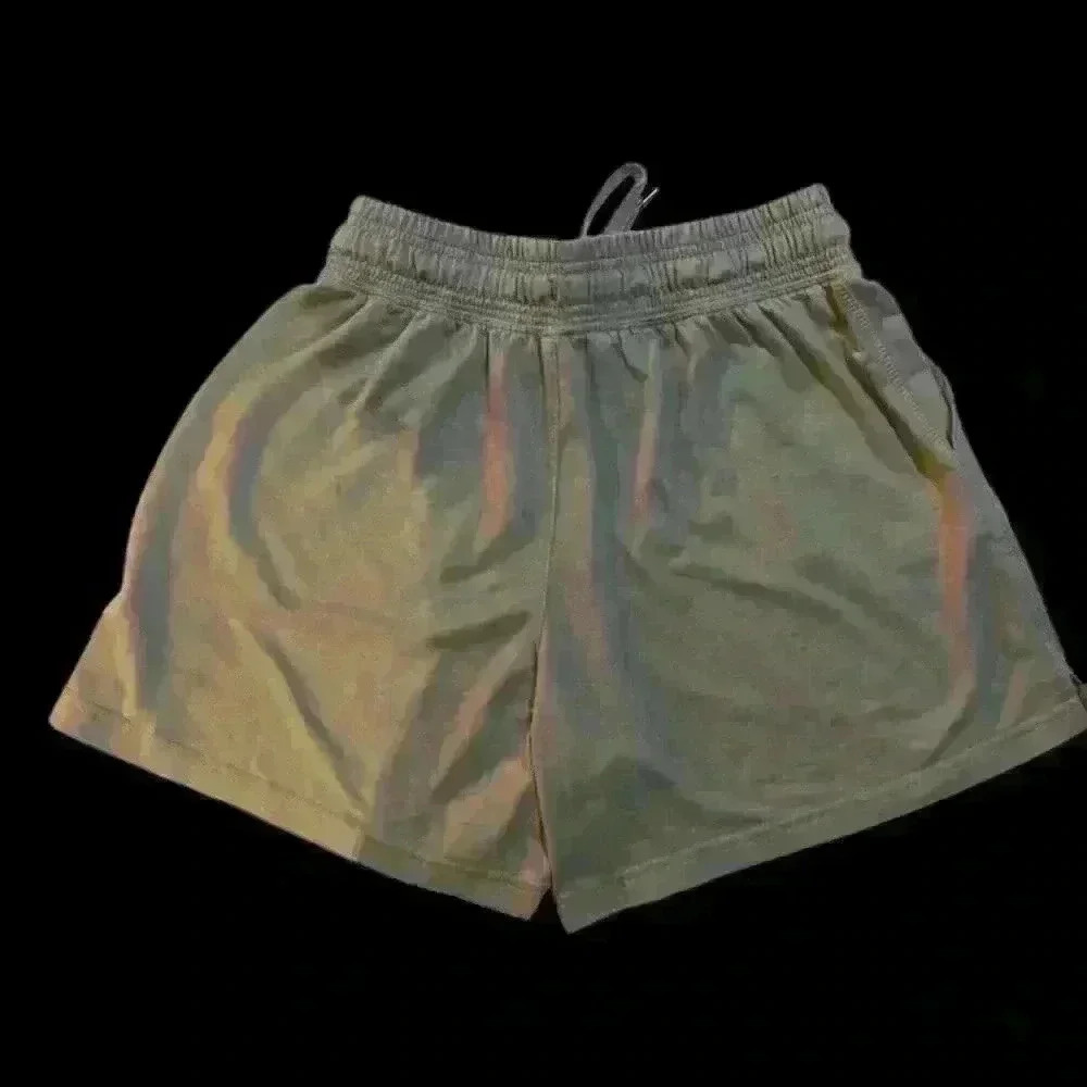 LEG3ND ATHLETIC SHORTS - POCKETS + DRAWSTRING - Olive Green GYM SHORTS LARGE - Picture 2 of 7